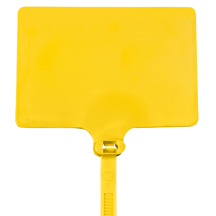 6" 120# Yellow Identification Cable Ties
